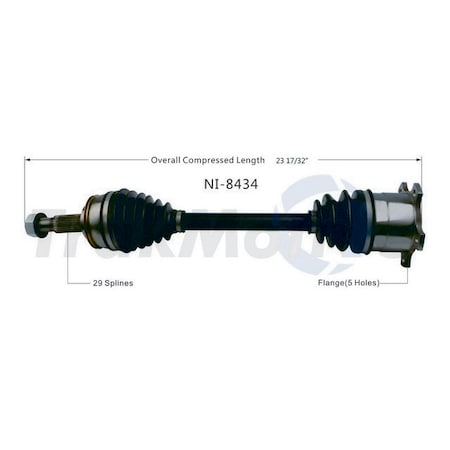 Surtrack Axle Cv Axle Shaft, Ni-8434 NI-8434